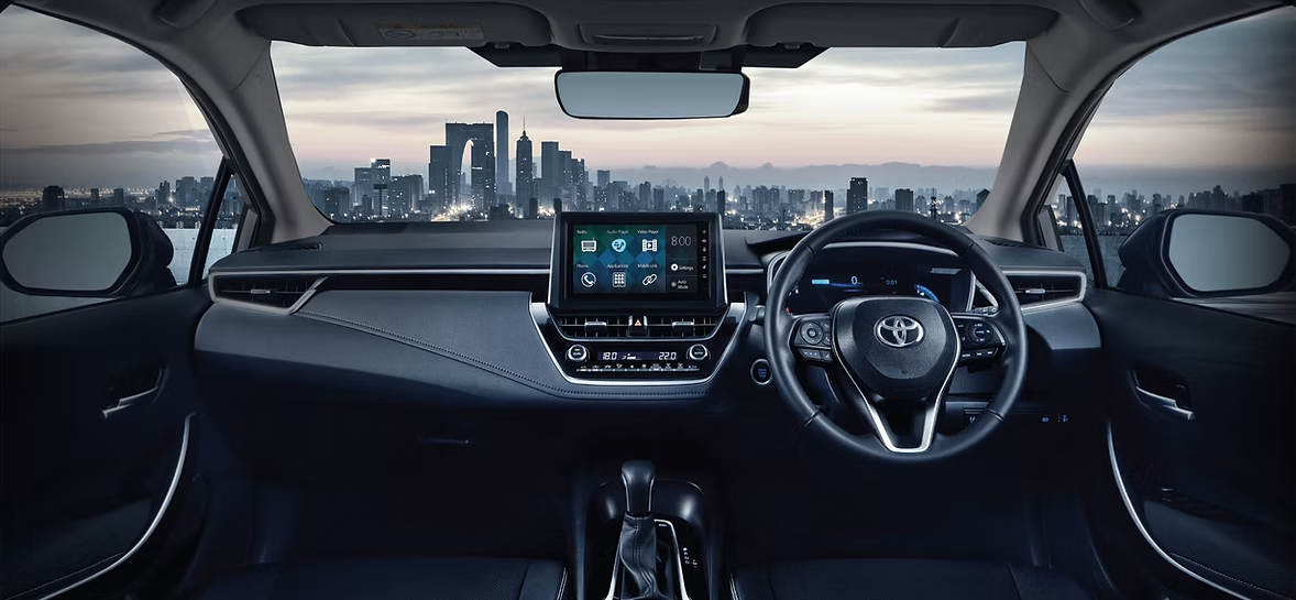 Thiết kế nội thất đậm tính công nghệ của xe Altis