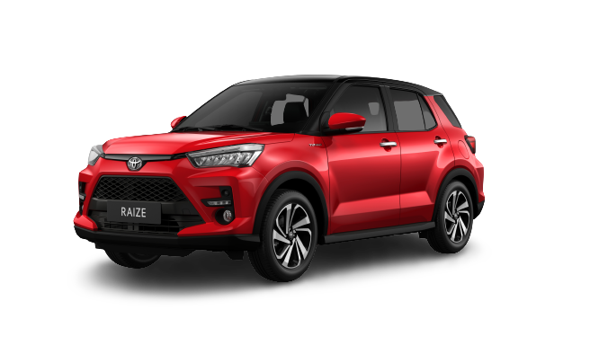 Toyota Raize m&agrave;u đỏ/Đen