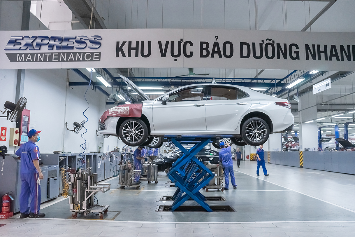 Khoang bảo dưỡng xe Toyota Lạng Sơn