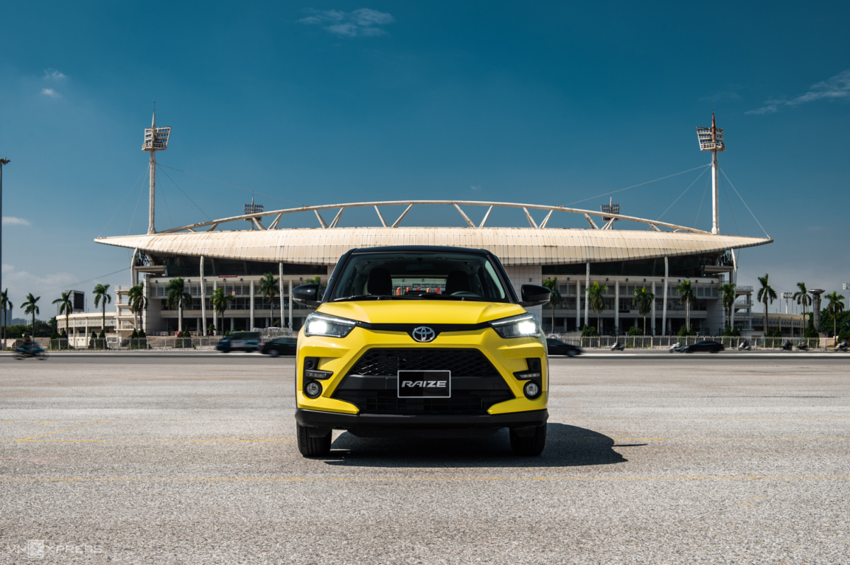 Thiết kế phần đầu xe Toyota Raize 2022