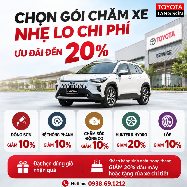 CHỌN GÓI CHĂM XE – NHẸ LO CHI PHÍ